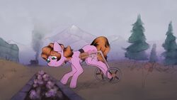  16:9 2016 absurd_res building cutie_mark detailed_background digital_media_(artwork) disability equid equine fan_character female feral flower full-length_portrait gracey green_eyes hasbro hi_res horse house looking_down mammal marsminer mountain my_little_pony nude outside paralyzed paraplegic plant pony portrait quadruped side_view smile solo tree widescreen 