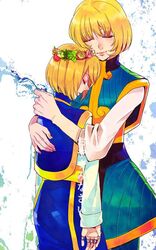  blonde_hair hug hunter_x_hunter kurapika kurapika&#039;s_mother 