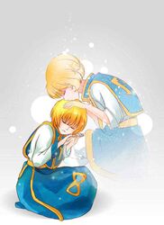  blonde_hair hunter_x_hunter kissing kurapika kurapika&#039;s_mother 