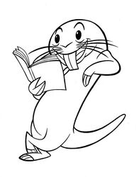  2011 3_toes arm_support black_and_white book buckteeth crossed_legs disney feet holding_book holding_object kim_possible leaning_on_elbow mammal monochrome naked_mole-rat open_mouth open_smile reading rodent rufus_(kim_possible) semi-anthro simple_background smile solo teeth toes tom_bancroft whiskers white_background 