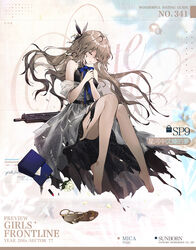  bad_link bag bare_legs bare_shoulders barefoot belt black_belt black_dress blonde_hair blue_bow blue_bowtie bow bowtie breasts character_name closed_eyes closed_mouth copyright_name cosmetics dress feet female flower girls&#039;_frontline gun hair_flower hair_ornament hand_on_hand highres lipstick_tube long_hair medium_breasts mole mole_under_eye official_art petals promotional_art rose shoes sitting solo sp9_(girls&#039;_frontline) sp9_(slumbering_starry_dream)_(girls&#039;_frontline) stribog_sp9 submachine_gun toenails toes torn_clothes torn_dress unworn_bag unworn_shoes weapon white_dress white_flower white_rose youamo 