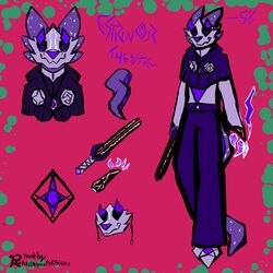  1:1 anthro aridr3amin dragon estrinor_(aridr3amin) hi_res humanoid mask model_sheet mythological_creature mythological_scalie mythology purple_eyes robotic_arm scalie solo star star_dragon stylized tail 