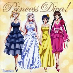  charlotte_hazelrink cleavage disc_cover dress fujikura_yuu overfiltered princess_lover! screening seika_houjouin sylvia_van_hossen 