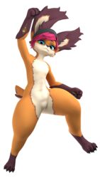  3d_(artwork) 9:16 absurd_res alpha_channel ambiguous_gender anthro basedvulpine basedvulpine_(character) beanie canid canine clothing digital_media_(artwork) eyewear featureless_crotch fox glasses hat headgear headwear hi_res hobkin huge_filesize hybrid lagomorph leporid looking_at_viewer mammal null_bulge rabbit short_stack solo tattoo thick_thighs 