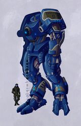  alien android armor bioware camo detis duo electronic_arts geth glowing glowing_armor hand_on_hip kerchief machine male mass_effect narqwibqwib respawn_entertainment robot shemagh size_difference smaller_male standing titan_(disambiguation) titanfall turian 