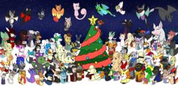  absurd_res arcanine avali belle_(dairysteerie) blitz_(gyro) blue_eyes buizel canid canine charmander christmas christmas_tree countershading deer delphox dragon eeveelution espeon fan_character fennekin feral fox generation_1_pokemon generation_2_pokemon generation_3_pokemon generation_4_pokemon generation_5_pokemon generation_6_pokemon generation_8_pokemon goodra group hi_res holidays houndoom human hydreigon kecleon legendary_pokemon lucario male mammal mane markings mew_(pokemon) mottled mottled_body mythological_creature mythological_scalie mythology nickit ninetales nintendo noivern nonine pidgey plant pokemon pokemon_(species) procyonid purple_body quadruped quilava raccoon raichu rattata red_markings scalie scarf spice_blase_(tastytales) tail tan_body tastytales tree umbreon vaporeon vulpix zee_(tastytales) 