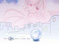  bangs blonde_hair chi chii chobits cityscape clamp female hair_ornament hair_tubes long_hair madhouse motosuwa_hideki 