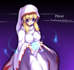  blonde_hair blue_eyes breasts female final_fantasy final_fantasy_tactics gunner-l large_breasts robe solo white_mage_(fft) white_mage_(final_fantasy) 