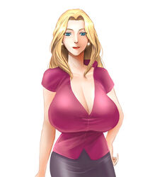  1girls a_zombie_life cleavage clothed clothed_female female female_only huge_breasts liz long_breasts mature_woman milf nergal_nest non-nude rpg rpg_maker scarlett_ann solo standing tagme 