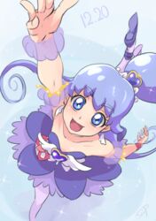  :d arm_up ballerina ballet bare_shoulders blue_eyes blue_hair blue_skirt blue_theme brooch chocokin collarbone commentary_request cure_princess cure_princess_(sherbet_ballet) dancing earrings female from_above full_body hair_bun happinesscharge_precure! heart heart_brooch jewelry long_hair magical_girl open_mouth pantyhose precure shirayuki_hime single_hair_bun skirt smile solo twintails white_pantyhose wing_brooch wing_earrings 