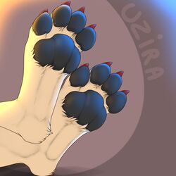  1:1 2017 3dinoz 4_toes ambiguous_gender anthro claws digitigrade faceless_ambiguous faceless_character feet felid foot_shot fur hi_res lion mammal pantherine pawpads paws simple_background solo tan_body tan_fur toe_claws toes 