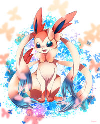  artist_request inumimi_moeta ninfia no_humans pokemon pokemon_(game) pokemon_xy solo sylveon 