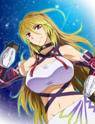  blonde_hair breasts kenji_t1710 large_breasts milla_maxwell red_eyes smile taguchi_kenji tales_of_(series) tales_of_xillia 