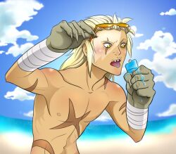  blonde_hair long_hair male male_focus solo tengen_toppa_gurren_lagann viral 