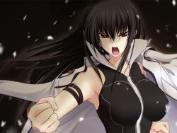  black_hair brown_eyes female female game_cg girl kawakami_momoyo long_hair maji_de_watashi_ni_koi_shinasai! solo 