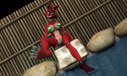  3d_(artwork) 4_toes alternate_form animatronic anthro anus barefoot barely_visible_anus barely_visible_genitalia barely_visible_pussy big_breasts bikini breasts canid canine claws clothing digital_media_(artwork) dirty feet female five_nights_at_freddy&#039;s fox foxy_(fnaf) foxy_(psychojohn2) fur genitals hair hawkvally humanoid_feet long_legs long_torso machine mammal mtf_crossgender paws plantigrade pussy red_body red_fur red_hair red_skin robot rule_63 scottgames small_head small_waist soles solo source_filmmaker_(artwork) swimwear tattoo toe_claws toes water 