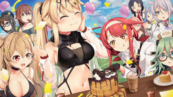  &gt;_&lt; 6+girls :d :q :t ^_^ amano_hina_(tenki_no_ko) amano_hina_(tenki_no_ko)_(cosplay) aqua_eyes arknights balloon bandeau bare_shoulders black_choker black_gloves black_scarf blonde_hair blue_archive blue_hair blue_sky blush breasts brown_eyes brown_hair bubble_tea cake character_request choker cleavage closed_eyes cloud collarbone commentary_request cosplay cosplay_request crop_top day fate/grand_order fate_(series) food froze_(monster_musume) froze_(monster_musume)_(cosplay) genshin_impact glasses gloves green_hair grey_hair guilty_gear hair_ornament hairclip hands_up harusame_(kancolle) hat highres hiita_(yu-gi-oh!) hiita_the_fire_charmer hiita_the_fire_charmer_(cosplay) jack-o&#039;_valentine jack-o&#039;_valentine_(cosplay) jacket kantai_collection kawakaze_(kancolle) kawakaze_kai_ni_(kancolle) kirino_(blue_archive) kirino_(blue_archive)_(cosplay) koyanskaya_(assassin)_(first_ascension)_(fate) koyanskaya_(fate) koyanskaya_(fate)_(cosplay) large_breasts lieselotte_sherlock lieselotte_sherlock_(cosplay) long_sleeves midriff monster_musume_no_iru_nichijou multiple_girls murasame_(kancolle) murasame_kai_ni_(kancolle) navel off_shoulder open_clothes open_jacket outdoors parted_lips pink_hair ponytail samidare_(kancolle) scarf schwarz_(arknights) schwarz_(arknights)_(cosplay) see-through shigure_(kancolle) shigure_kai_ni_(kancolle) shiratsuyu_(kancolle) shiratsuyu_kai_ni_(kancolle) shirt sky smile star-shaped_pupils star_(symbol) stomach sucrose_(genshin_impact) sucrose_(genshin_impact)_(cosplay) suzukaze_(kancolle) symbol-shaped_pupils tamamo_(fate) tenki_no_ko tongue tongue_out trinity_seven umamusume umikaze_(kancolle) umikaze_kai_ni_(kancolle) white_shirt yamakaze_(kancolle) yasume_yukito yu-gi-oh! yuudachi_(kancolle) zenno_rob_roy_(umamusume) zenno_rob_roy_(umamusume)_(cosplay) 