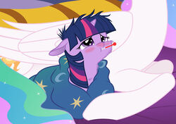  blush bri-sta cutie_mark equid equine female friendship_is_magic hasbro horn horse ill mamandil mammal my_little_pony mythological_creature mythological_equine mythology pony princess princess_celestia_(mlp) purple_eyes royalty sad scientific_instrument thermometer twilight_sparkle_(mlp) unicorn weather_instrument wings 