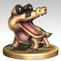  no_humans pokemon sandile super_smash_bros. trophy 