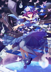  bad_id bad_pixiv_id bug butterfly digital_media_player dj earth_(planet) female hat hitodama japanese_clothes mary_janes mixing_console moon obi phonograph photoshop_(medium) pink_eyes pink_hair planet rainbow2319682 record saigyouji_yuyuko sash satellite shoes short_hair smile space space_station touhou triangular_headpiece turntable 