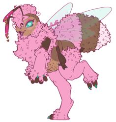  4_arms absurd_res alpha_channel ambiguous_gender antennae_(anatomy) antennae_piercing anthro arthropod arthropod_abdomen bee bumble_bee_(species) cheek_tuft chin_tuft colored_nails curled_fur curled_hair curled_mane digital_media_(artwork) digitigrade elysium_heartbuzz_(heart-buzz) eyewear facial_hair facial_tuft fat_rolls femboy fluffy fur furgonomics furry-specific_piercing glasses goatee hair half-shaved_head heart-buzz heart-shaped_pupils heart_glasses hi_res hymenopteran insect_wings insects mane mohawk multi_arm multi_limb nails nonbinary_(lore) on_one_leg overweight piercing pink_body pink_fur pink_hair shaved_head solo sparkles standing tongue tongue_piercing trans_(lore) trans_man_(lore) tuft undercut wings 