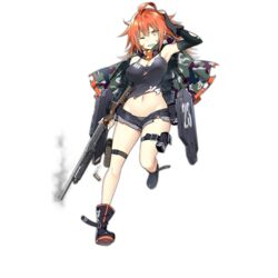  boots breasts cleavage colored_shoe_soles damaged defeat female full_body girls&#039;_frontline gun holding holding_gun holding_weapon ks-23 ks-23_(girls&#039;_frontline) large_breasts official_art pump_action red_hair sharp_teeth shield shield_module shirt short_shorts shorts shotgun sky-freedom solo spiked_hair teeth thigh_strap torn_clothes torn_shirt transparent_background weapon yellow_eyes 