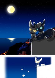  2014 :&lt; ambiguous_gender blue_body blue_eyes blue_fur city detailed_background duo fur generation_6_pokemon glowing hi_res meowstic moon multicolored_body multicolored_fur multiple_images night nintendo outside pokemon pokemon_(species) push sea sitting sky solo star starry_sky two_tone_body two_tone_fur water white_body white_fur winick-lim yellow_eyes 