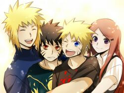  3boys female fukurou_(hukirou) menma_(naruto) multiple_boys namikaze_minato naruto naruto:_road_to_ninja naruto_shippuuden uzumaki_kushina uzumaki_naruto 