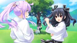  game_cg hyperdimension_neptunia_mk2 nepgear neptune noire tsunako yuni_(hyperdimension_neptunia_mk2) 