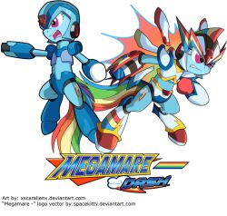  anthro anthrofied armor better_version_at_source capcom english_text equid equine female friendship_is_magic hasbro horse machine mammal mega_man_(series) mega_man_x_(character) my_little_pony parody pony rainbow_dash_(mlp) solo text xscaralienx 