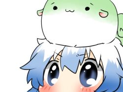  :3 bad_id bad_pixiv_id blue_eyes blue_hair chibi female kamishirasawa_keine kamishirasawa_keine_(hakutaku) long_hair rebecca_(keinelove) solid_circle_eyes solo sukusuku_hakutaku touhou white_background 