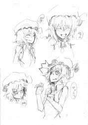  bad_id bad_pixiv_id female greyscale hat monochrome reference_sheet remilia_scarlet scottie_(phantom2) short_hair touhou 