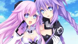  hyperdimension_neptunia_mk2 purple_heart purple_sister tagme tsunako 