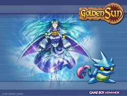  blue_hair cape creature djinn_(golden_sun) female genie golden_sun long_hair mia_(golden_sun) robe 