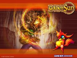  1boy armor creature djinn_(golden_sun) garet_(golden_sun) genie golden_sun magic 