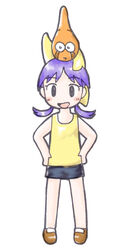  bad_id bad_pixiv_id chibi female hoshimaru hozumiare narutaru photoshop_(medium) purple_hair shorts tamai_shiina tank_top twintails yuu_(pixiv) 