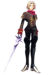  &gt;:( armor armored_boots arms_at_sides black_footwear black_pants boots capelet closed_mouth corset eternal_arcadia female full_body gloves highres holding holding_sword holding_weapon hoshi_itsuki long_sleeves looking_at_viewer non-web_source official_art pants photoshop_(medium) ramirez red_scarf scarf short_hair simple_background sleeve_cuffs solo standing sword thigh_boots thighhighs v-shaped_eyebrows weapon white_background white_gloves white_hair 