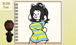  5:3 aliasing anthro digital_media_(artwork) female hair kingjion low_res mammal mii swapnote_(artwork) swapnote_(copyright) tem temmie_(undertale) undertale undertale_(series) white_body 