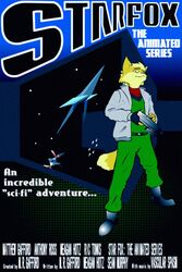  2013 a_fox_in_space anthro archived_source biped blonde_hair canid canine clothed clothing dipstick_tail english_text fluffy fluffy_tail fox fox_mccloud fredryk_phox fully_clothed fur gun hair hi_res holding_gun holding_object holding_ranged_weapon holding_weapon looking_at_viewer male mammal markings multicolored_body multicolored_fur nintendo poster poster_template ranged_weapon solo space spacecraft star_fox tail tail_markings text two_tone_body two_tone_fur vehicle weapon 