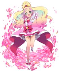  :d ankle_boots aqua_eyes bad_id bad_pixiv_id blonde_hair blue_hair blush boots bow choker commentary_request cure_flora earrings female flower_earrings gloves go!_princess_precure gradient_hair haruno_haruka jewelry long_hair magical_girl md5_mismatch multicolored_hair naokado open_mouth pink_bow pink_hair pink_skirt precure puffy_short_sleeves puffy_sleeves short_sleeves skirt smile solo streaked_hair two-tone_hair waist_bow white_footwear white_gloves 