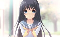  flyable_heart game_cg kimi_no_nagori_wa_shizuka_ni_yurete noizi_ito school_uniform shirasagi_mayuri unisonshift 