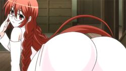  animated animated ass brown_eyes brown_hair female huge_ass long_hair matsu_(sekirei) pov_ass red_hair sekirei solo 