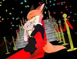  2017 academy_awards anthro canid canine clothed clothing disney duo female fox judy_hopps lagomorph leporid male mammal nick_wilde rabbit red_fox redstarcutmen true_fox zootopia 