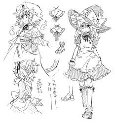  3girls arata_iri greyscale hair_ribbon hat hitodama japanese_clothes kirisame_marisa mizuhashi_parsee monochrome multiple_girls ribbon saigyouji_yuyuko sketch smile touhou witch_hat 