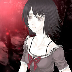  amakura_mio black_hair blush fatal_frame fatal_frame_2 female lowres short_hair solo yusa_tk74 