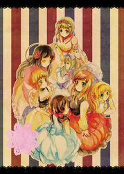  6+girls axis_powers_hetalia bad_id bad_pixiv_id belarus_(hetalia) belgium_(hetalia) flower hair_flower hair_ornament hungary_(hetalia) liechtenstein_(hetalia) miton_(ton321) multiple_girls seychelles_(hetalia) taiwan_(hetalia) ukraine_(hetalia) 