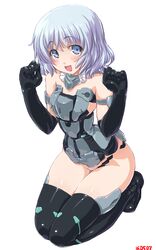  :d bad_id bad_pixiv_id bare_shoulders black_gloves black_thighhighs blue_eyes blush dd_(ijigendd) elbow_gloves eyebrows female frame_arms_girl gloves light_purple_hair materia_(frame_arms_girl) materia_kuro mecha_musume numbered open_mouth panties short_hair simple_background sitting smile solo thighhighs thighs underwear wariza white_background white_panties 