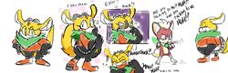  anthro archie_comics better_version_at_source blush chest_tuft chinchilla chinchillid chip_(sonic) drawloverlala english_text female fur male mammal open_mouth rodent sega short sonic_the_hedgehog_(series) sonic_unleashed text thunderbolt_the_chinchilla tuft yellow_body yellow_fur 