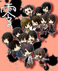  5boys 6+girls :3 amakura_kei amakura_mayu amakura_mio asou_misaki asou_yuu bad_id bad_pixiv_id black_hair brown_hair chibi denim dress everyone fatal_frame fatal_frame_2 fatal_frame_3 fatal_frame_4 feline formal haibara_ayako haibara_you hinasaki_mafuyu hinasaki_miku jeans kirishima_choushiro kurosawa_rei long_hair minazuki_ruka miya_(fatal_frame) mole mole_under_eye multiple_boys multiple_girls pants sacanahen school_uniform short_hair skirt tsukimori_madoka 