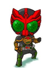  1boy belt chibi kamen_rider kamen_rider_ooo kamen_rider_ooo_(series) kaos lowres male_focus solo 